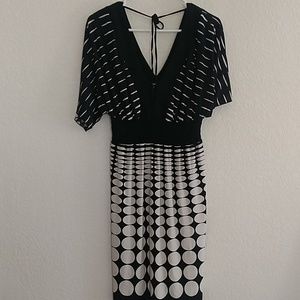 Black and white dress